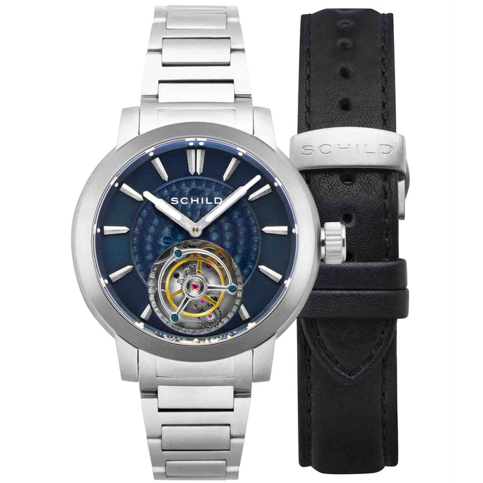 Schild Friedrich Tourbillon Navy Limited Edition angled shot picture