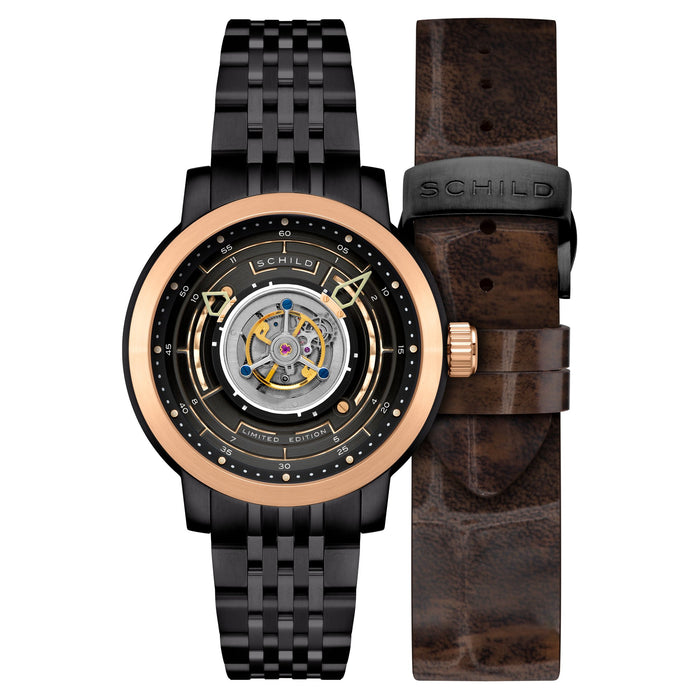 Schild Heinrich Cyclone Tourbillon Copper Black angled shot picture