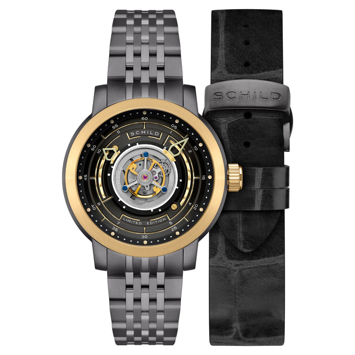 Schild Heinrich Cyclone Tourbillon Grey Gold angled shot picture