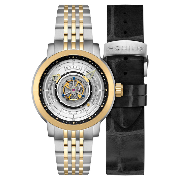Schild Heinrich Cyclone Tourbillon Steel Gold angled shot picture