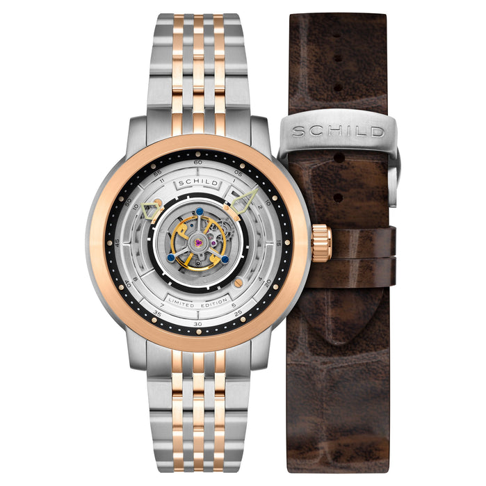 Schild Heinrich Cyclone Tourbillon Steel Rose angled shot picture