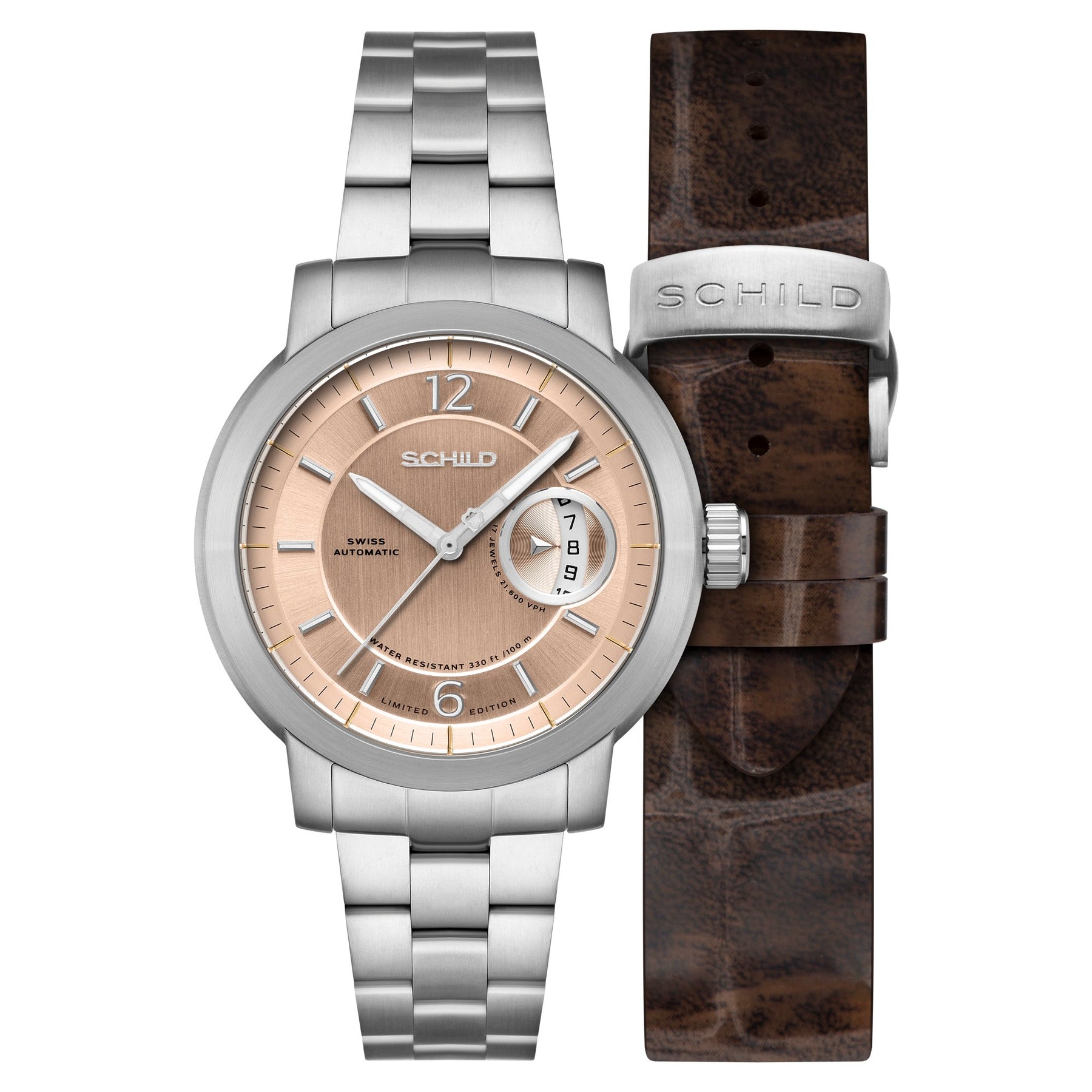 Schild Heinrich Minimal Swiss Automatic Limited Edition Champagne