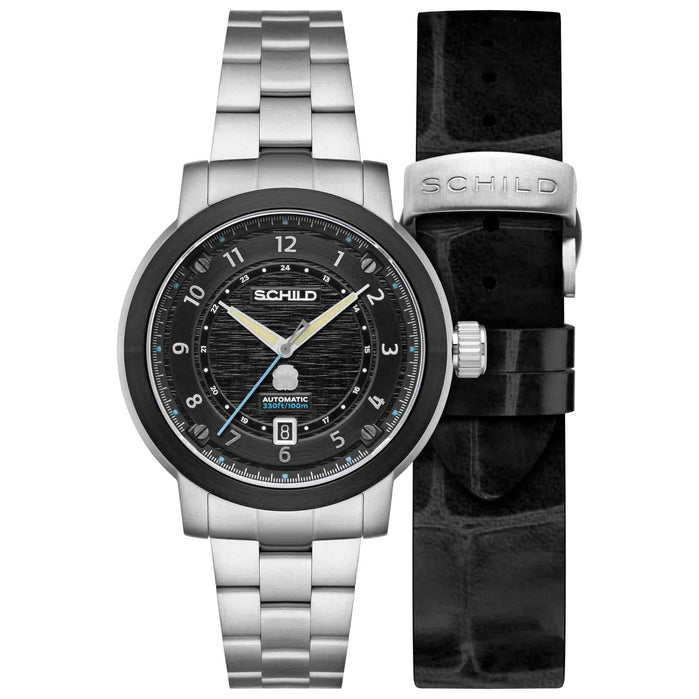 Schild Heinrich Swiss Automatic Officer Black Limited Edition angled shot picture