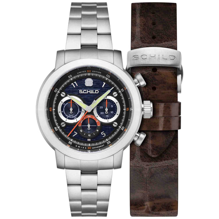 Schild Heinrich Swiss Multifunction Royal Blue Limited Edition angled shot picture