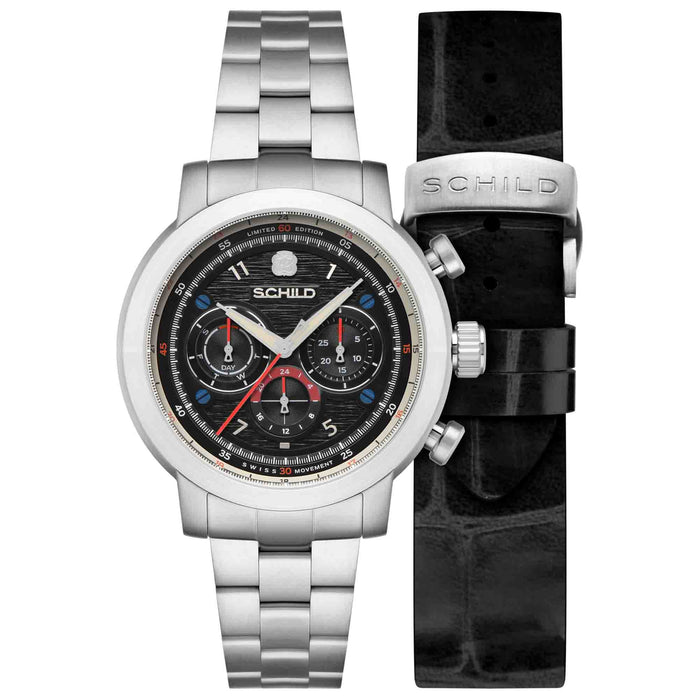 Schild Heinrich Swiss Multifunction Vintage Gray Limited Edition angled shot picture