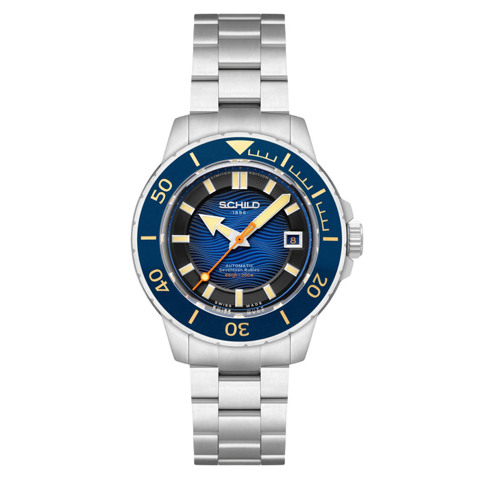 Schild Hermann Swiss Automatic Limited Edition Cobalt Blue angled shot picture