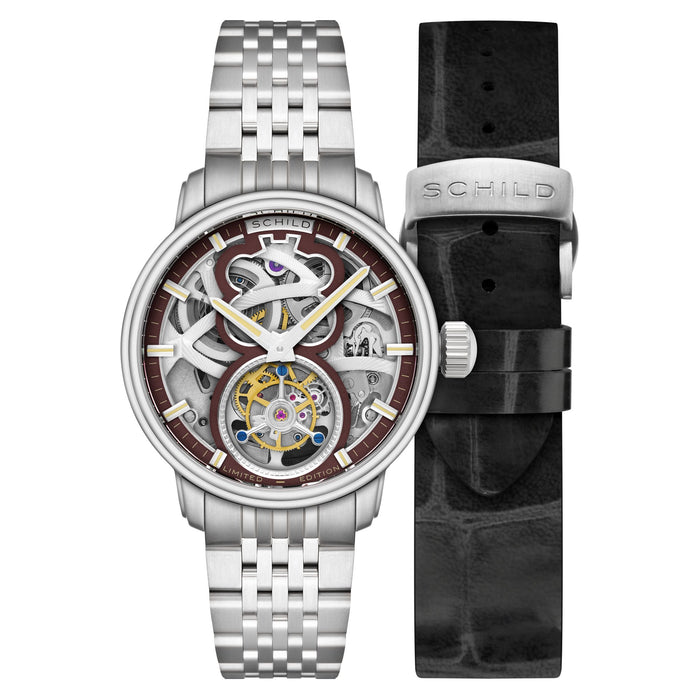 Schild Maximillian Tourbillon Burgundy Limited Edition angled shot picture