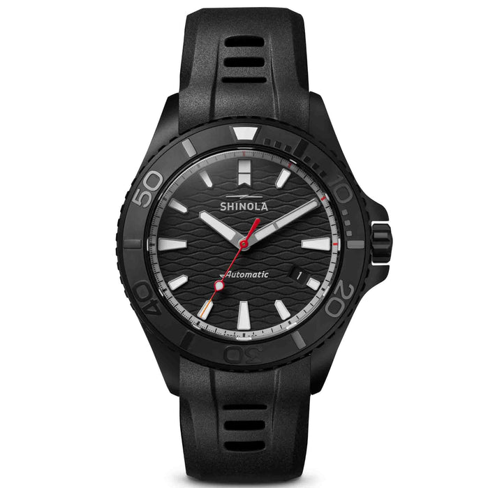 Shinola 43mm Ceramic Monster Automatic Black angled shot picture