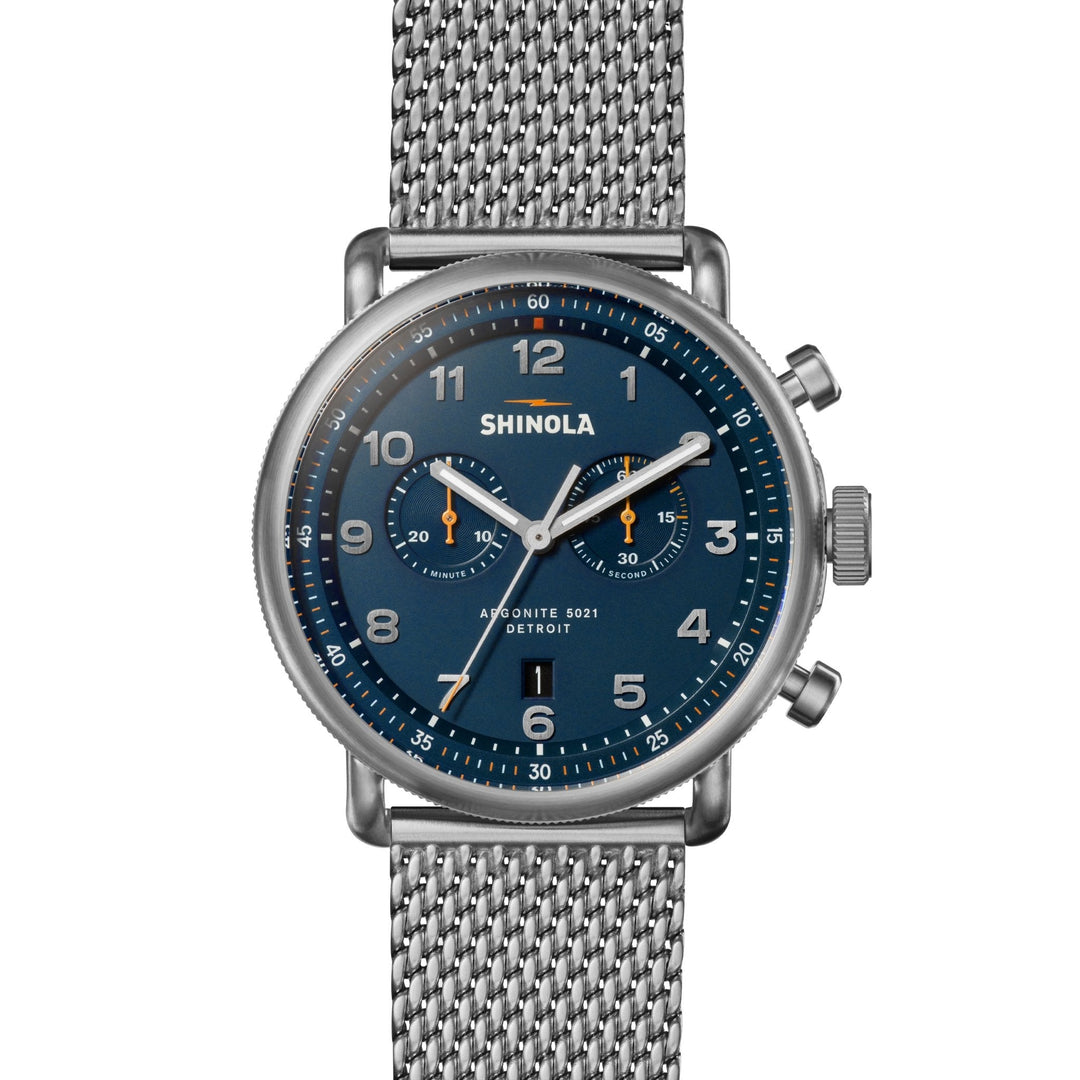 Shinola Canfield Chrono Model C56 43mm All Blue | Watches.com