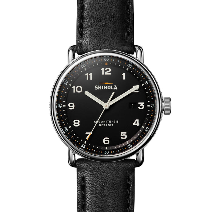 Shinola Canfield Model C56 43mm Black angled shot picture