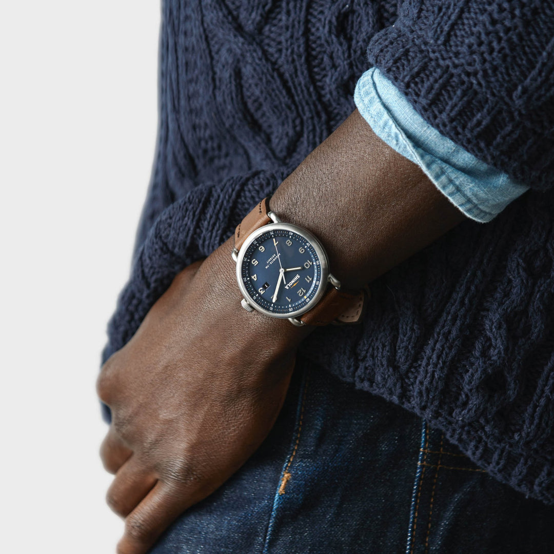 Shinola Canfield Model C56 43mm Blue | Watches.com