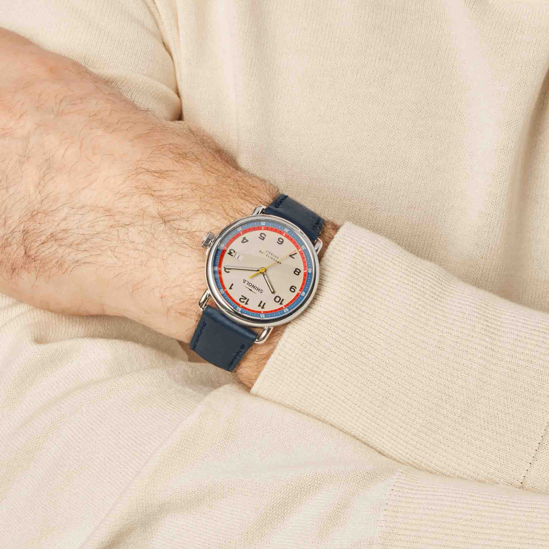 Shinola Canfield Model C56 43mm Cream | Watches.com