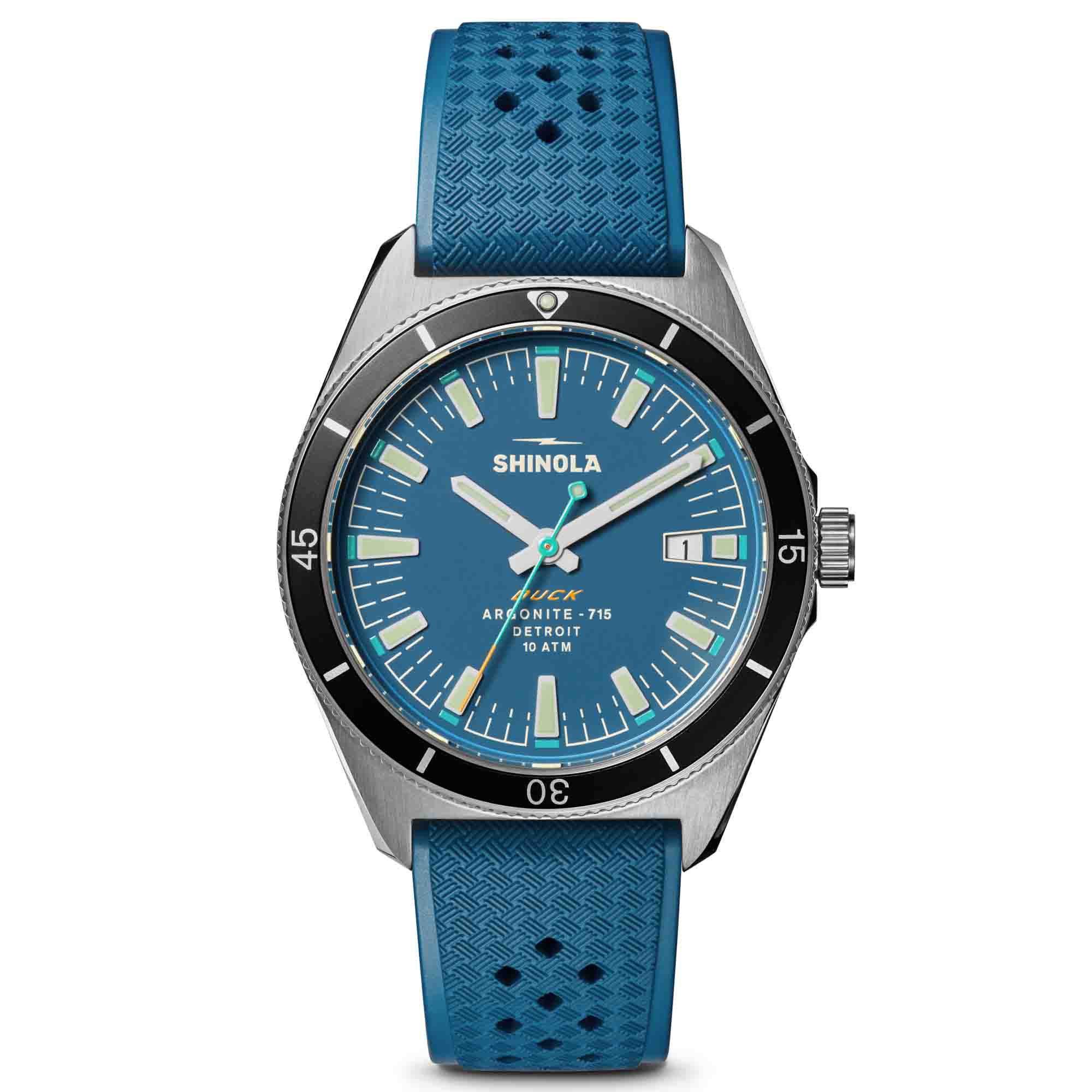 Shinola Duck 1040 40mm Blue | Watches.com