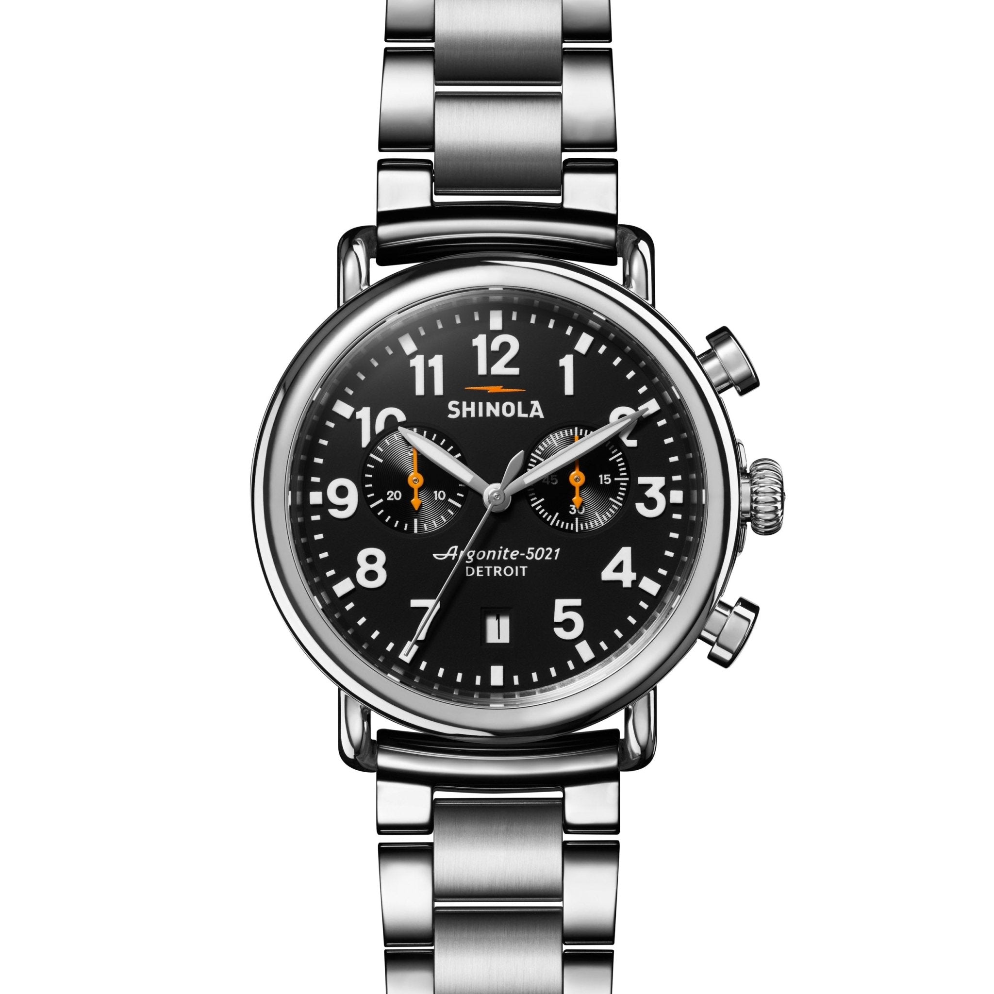 Shinola Runwell 41mm Chrono Black | Watches.com