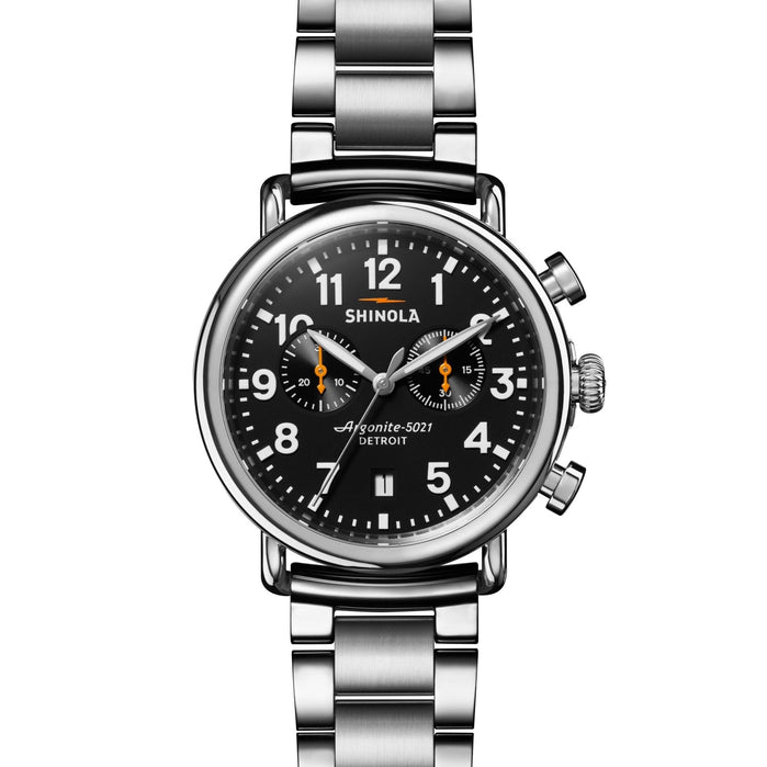 Shinola Runwell 41mm Chrono Black angled shot picture