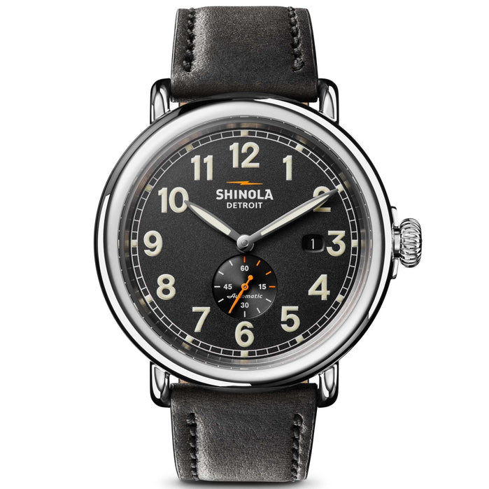 Shinola Runwell Automatic 45mm Black angled shot picture