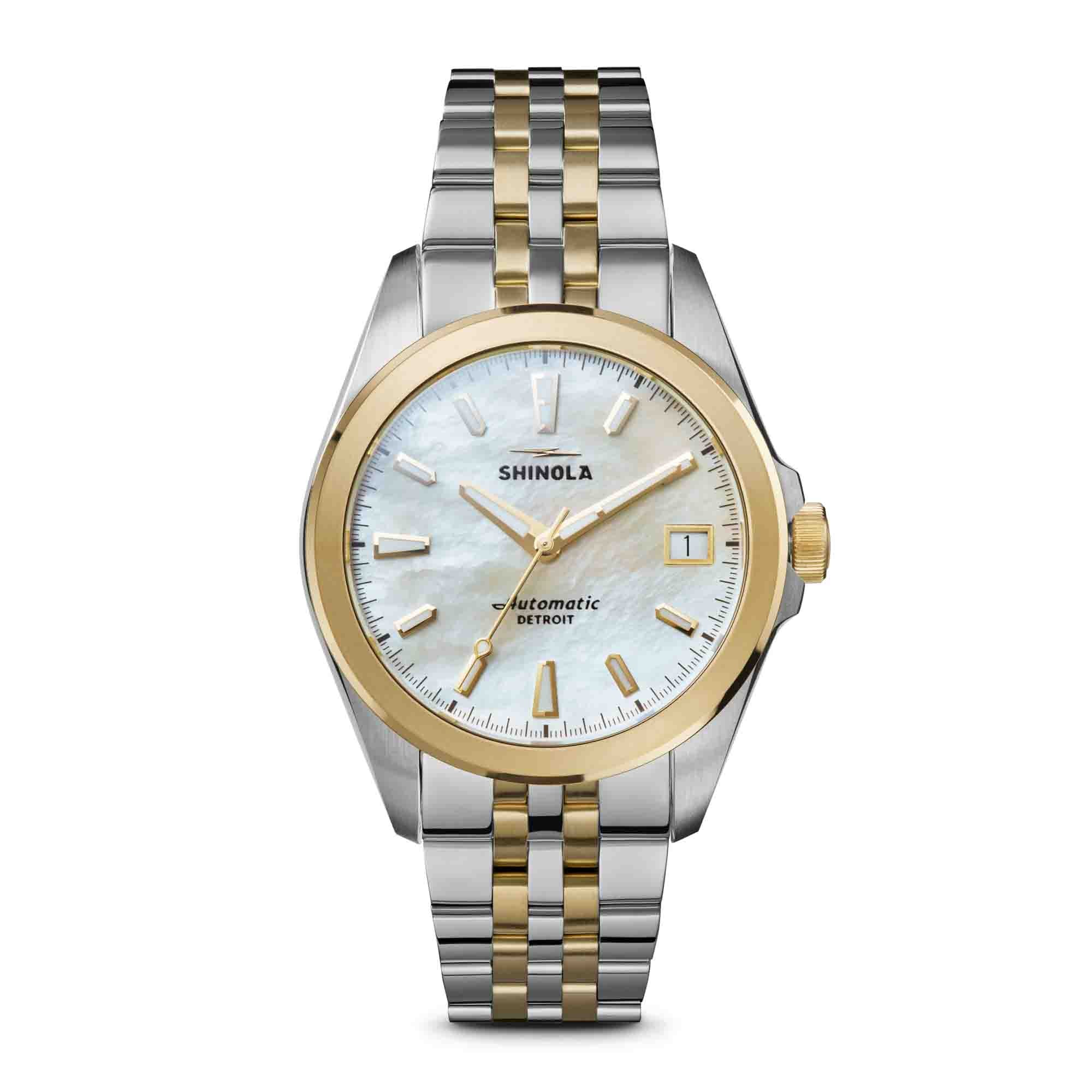 cyaroさま Shinola The Circadian Monster Automatic 36mm White Mother of Pearl