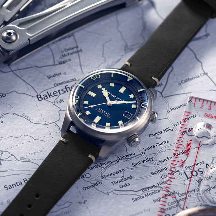 Spinnaker Bradner Automatic Atlantic Blue angled shot picture