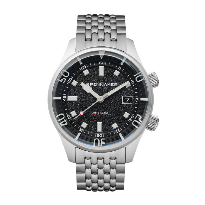 Spinnaker Bradner Automatic Petrol Black angled shot picture