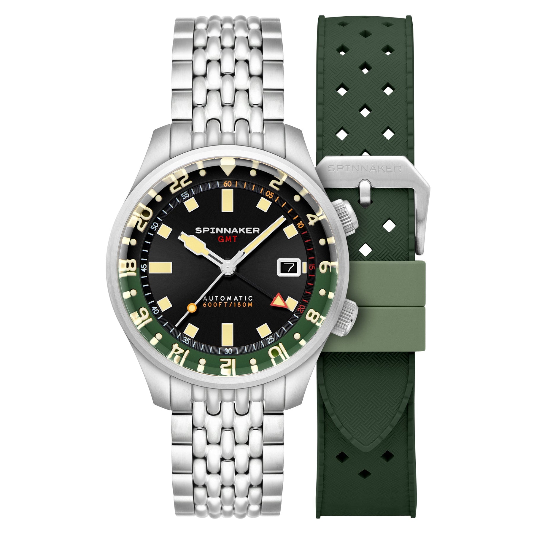 Spinnaker Bradner GMT Automatic Gravel Black –