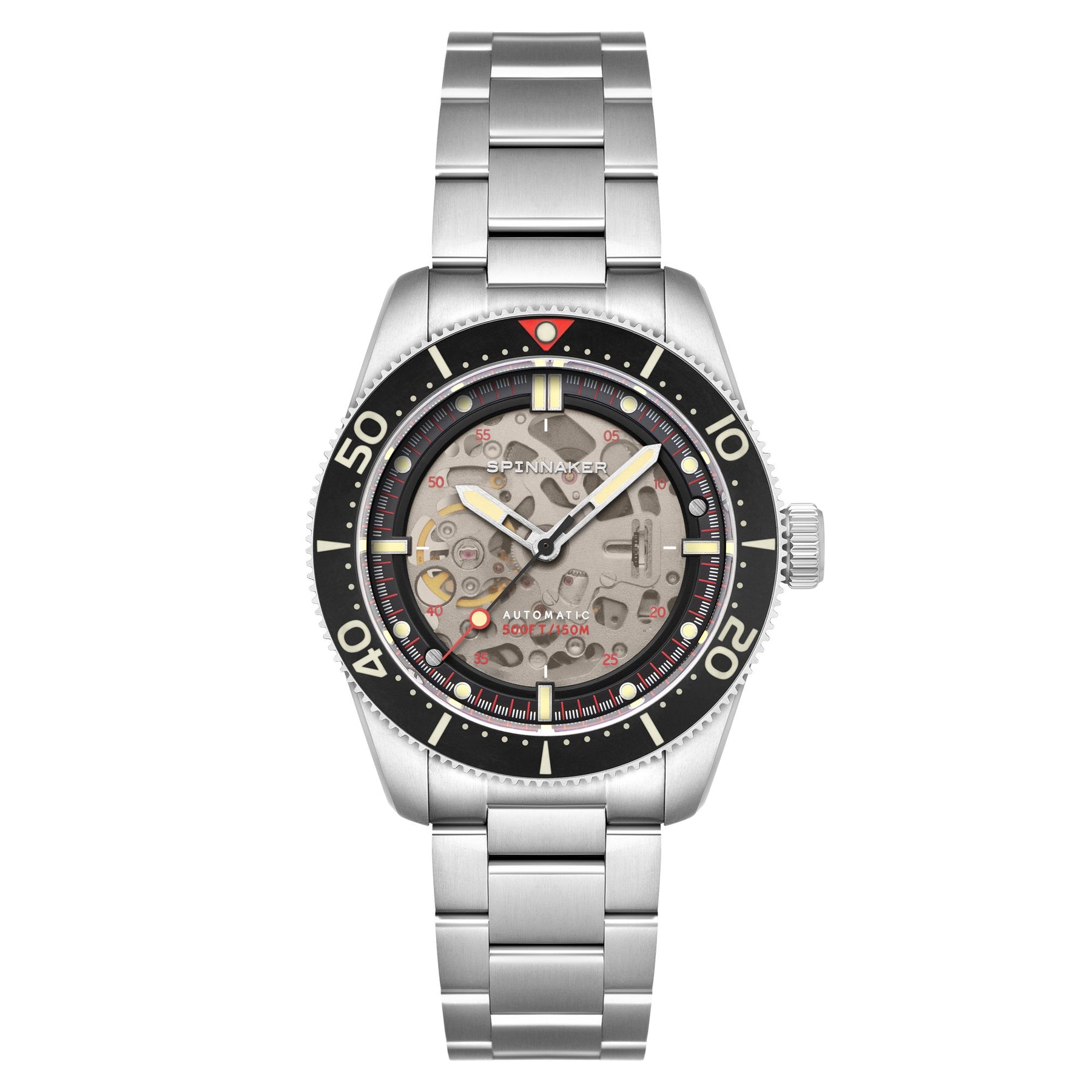 Spinnaker Croft 42 Skeleton Automatic Black Ceramic – Watches.com