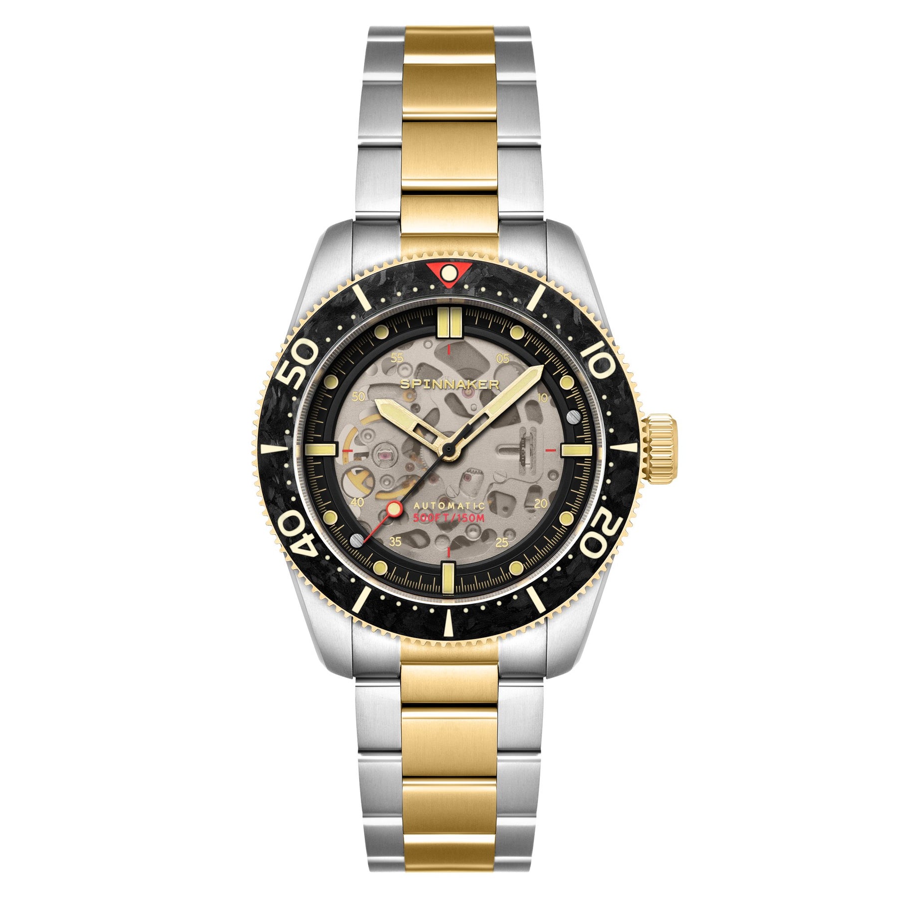 Spinnaker Croft 42 Skeleton Automatic Carbon Two Tone – Watches.com