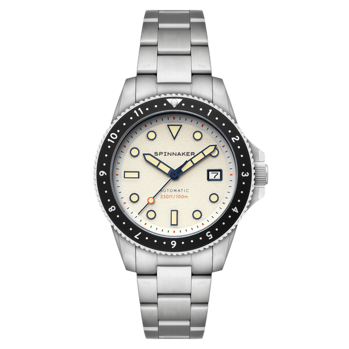 Spinnaker Croft Pioneer Automatic Fog Grey angled shot picture