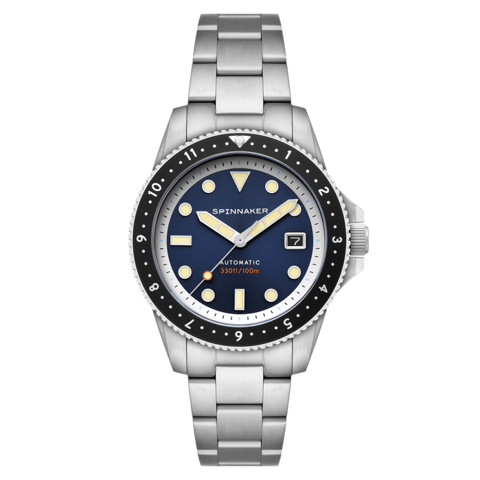 Spinnaker Croft Pioneer Automatic Midnight Wave angled shot picture