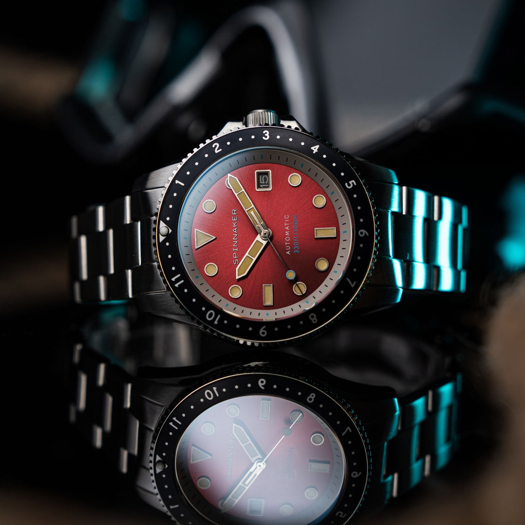 ザクロペインター Spinnaker Croft Pioneer Automatic Sangria Red – Watches.com