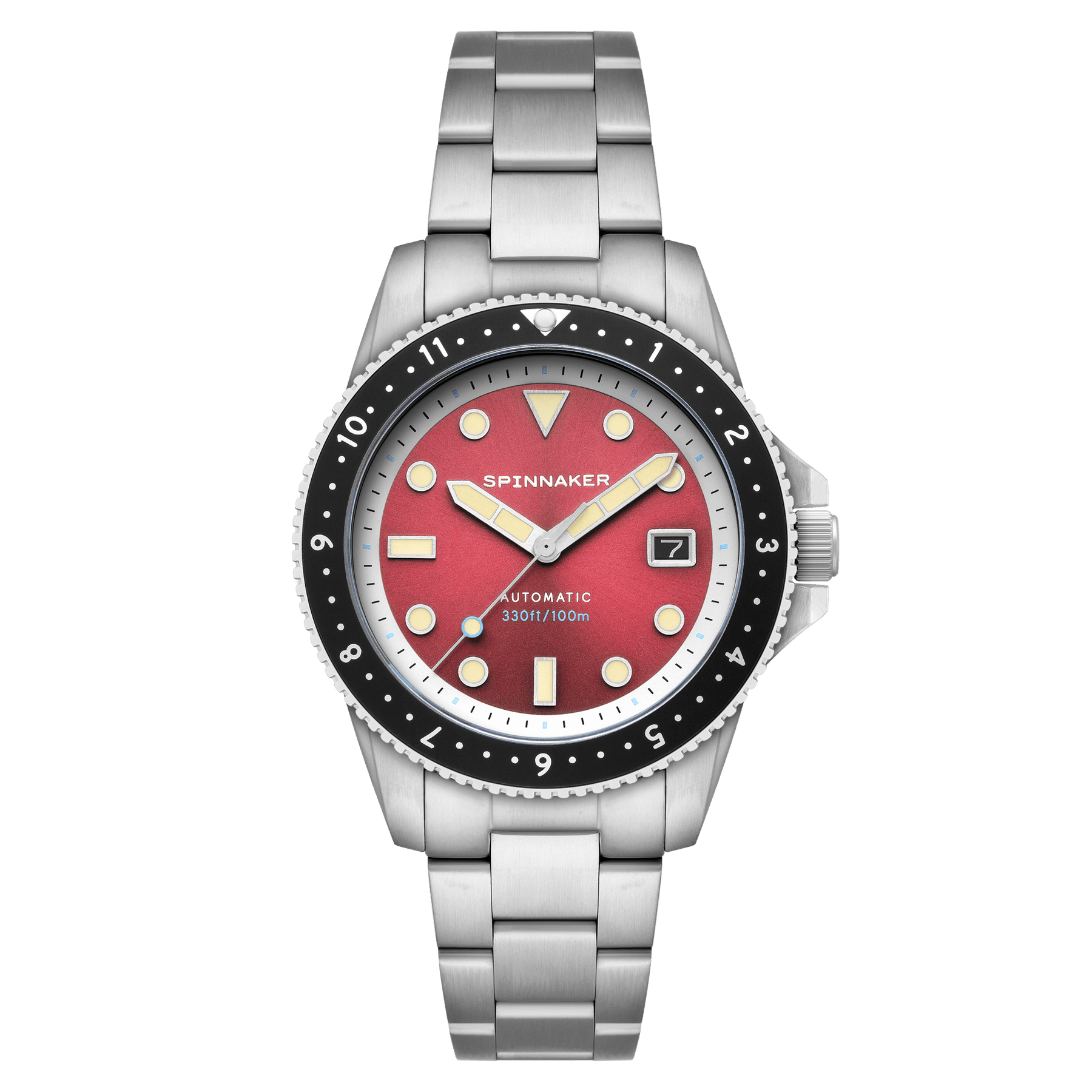 Spinnaker Croft Pioneer Automatic Sangria Red – Watches.com