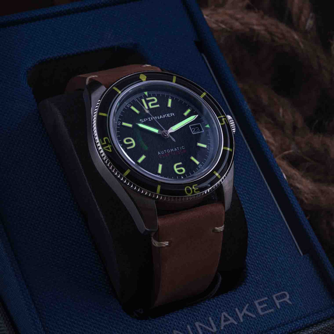 Spinnaker Fleuss Automatic Lumber Black – Watches.com