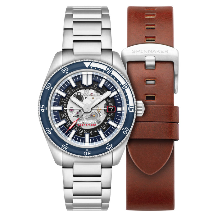 Spinnaker Fleuss Automatic Severn Edition Moonlight Blue angled shot picture
