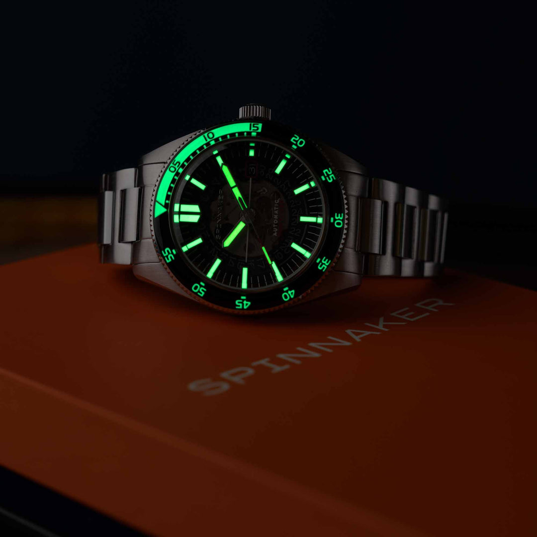 Spinnaker Fleuss Automatic Severn Edition Wet Suit Black – Watches.com