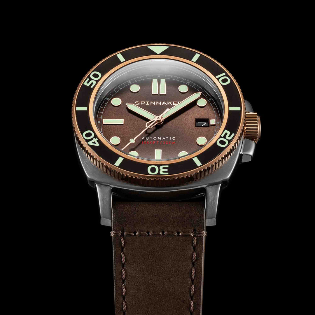 Spinnaker Hull Automatic Cognac Brown – Watches.com