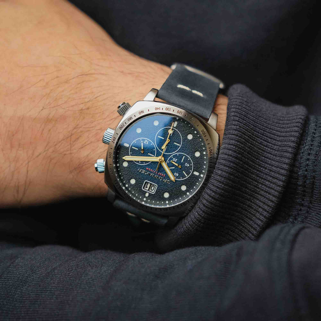 Spinnaker Hull Chronograph Blue – Watches.com