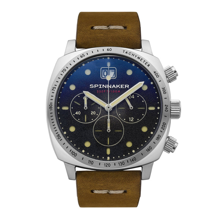 Spinnaker Hull Chronograph Fumée Black angled shot picture