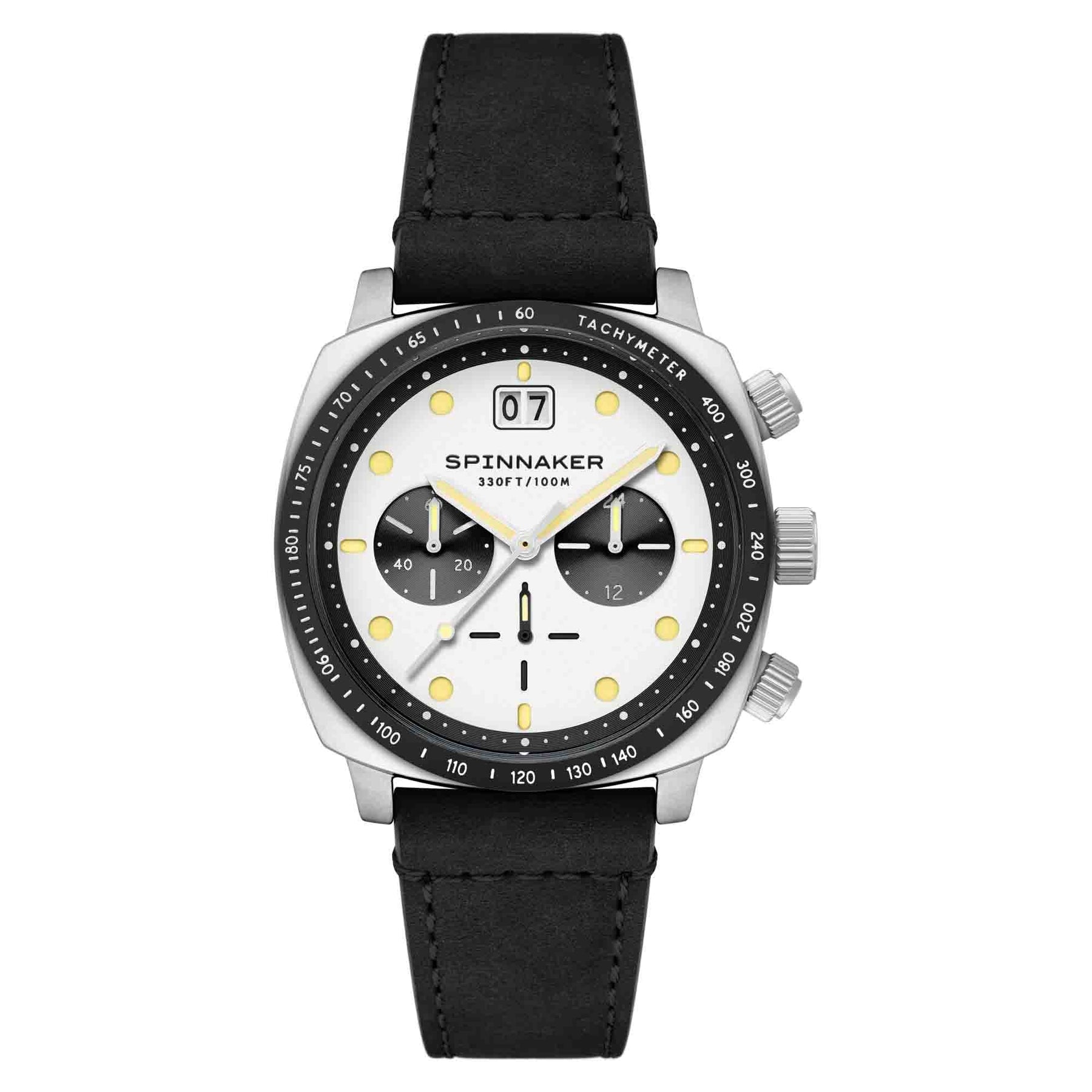 Spinnaker Hull Chronograph Panda White – Watches.com