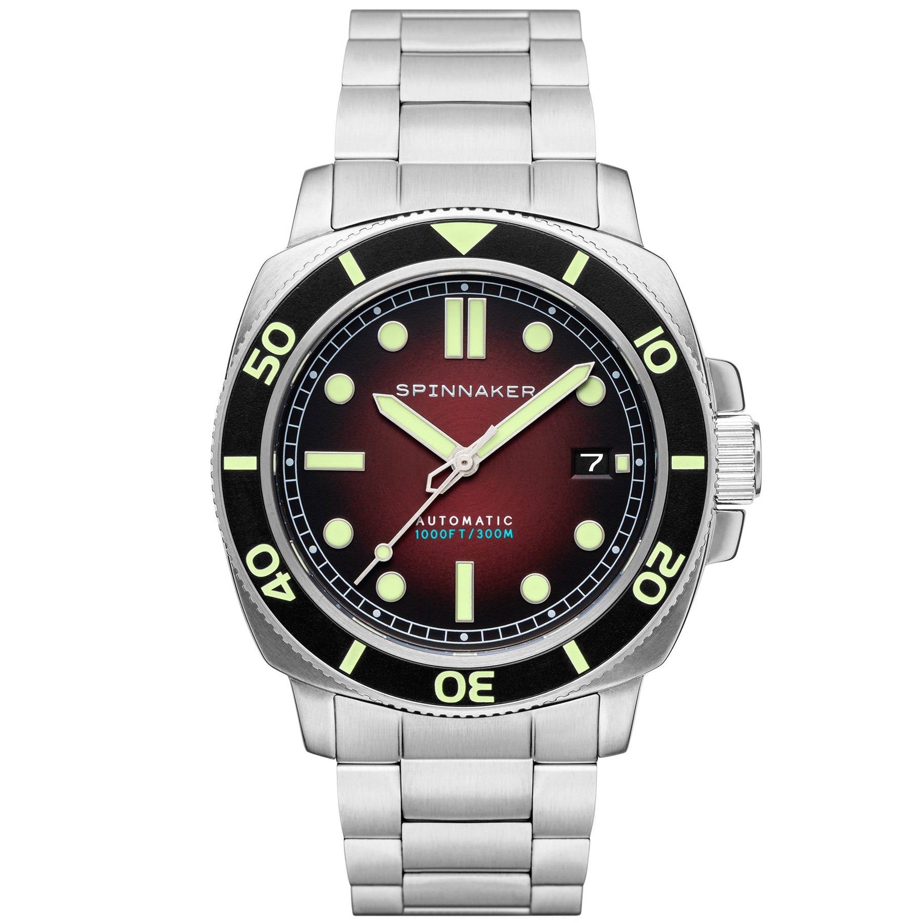 Spinnaker Hull Diver Automatic Ombre Red | Watches.com