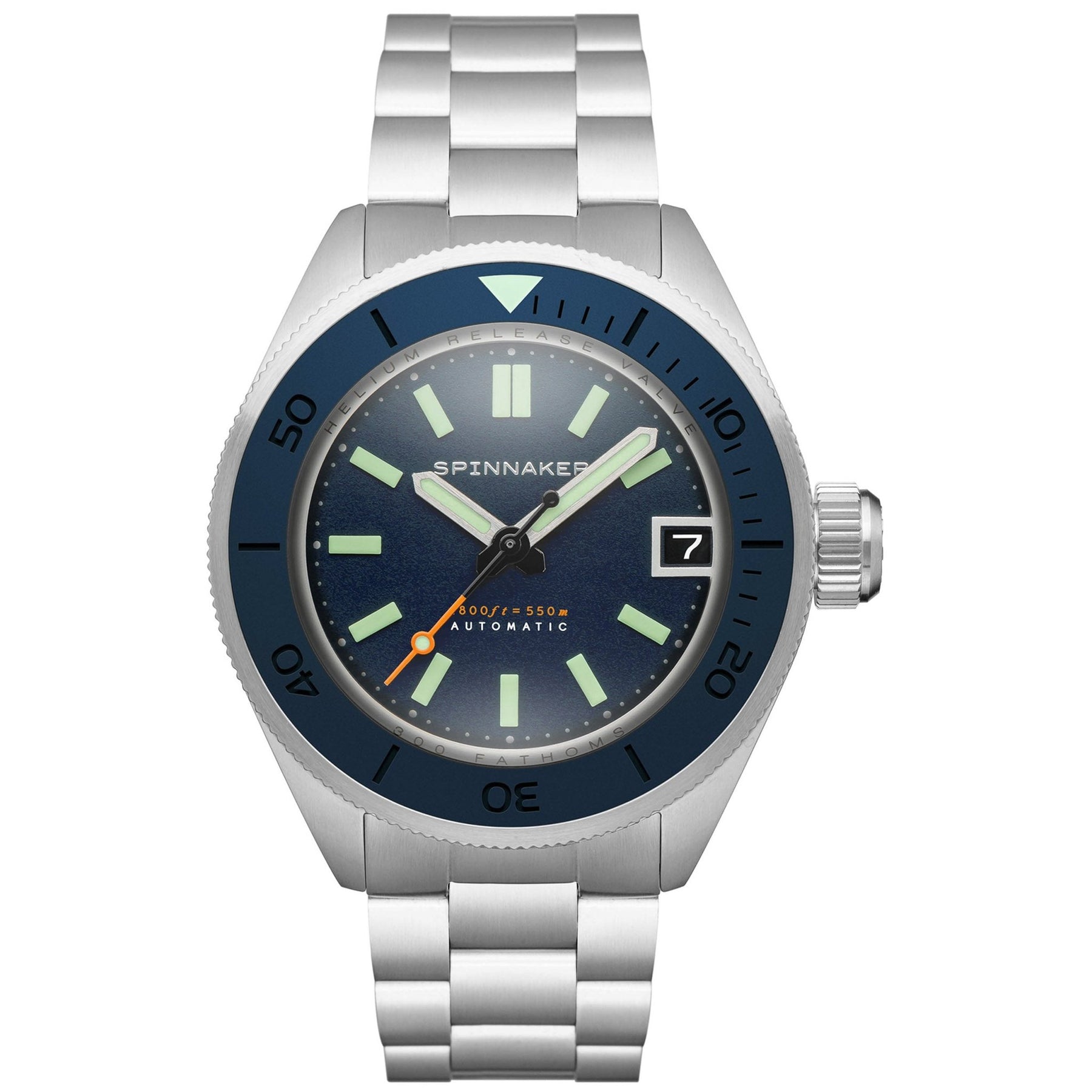 Spinnaker Piccard Automatic 550 Meters Dark Cerulean* – Watches.com