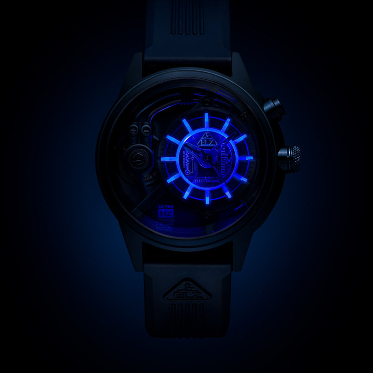 The Electricianz Blue Z 45mm Leather - Watches.com - ZZ - A4C/03 - CLB