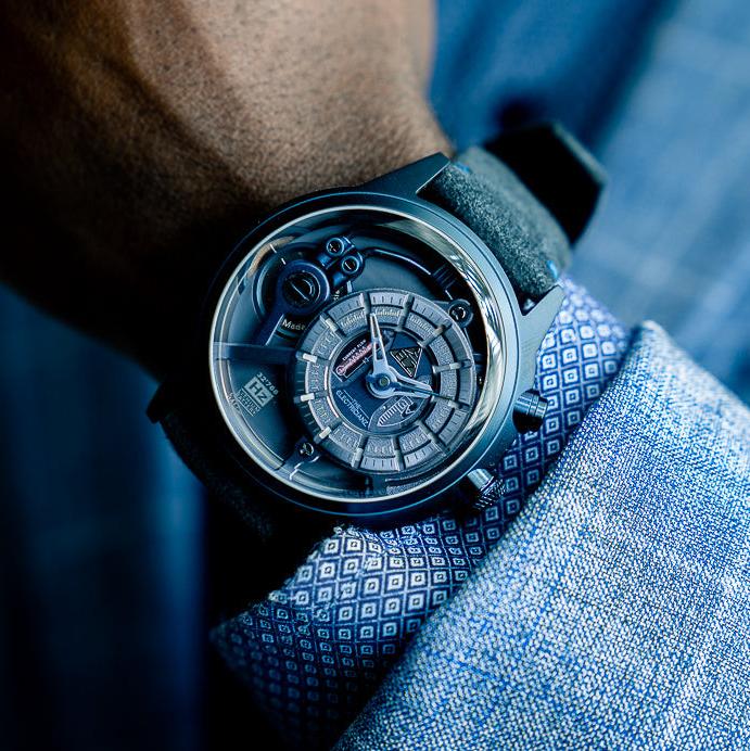 The Electricianz Blue Z 45mm Leather | Watches.com