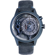 The Electricianz Blue Z 45mm Leather - Watches.com - ZZ - A4C/03 - CLB
