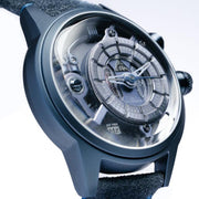 The Electricianz Blue Z 45mm Leather - Watches.com - ZZ - A4C/03 - CLB