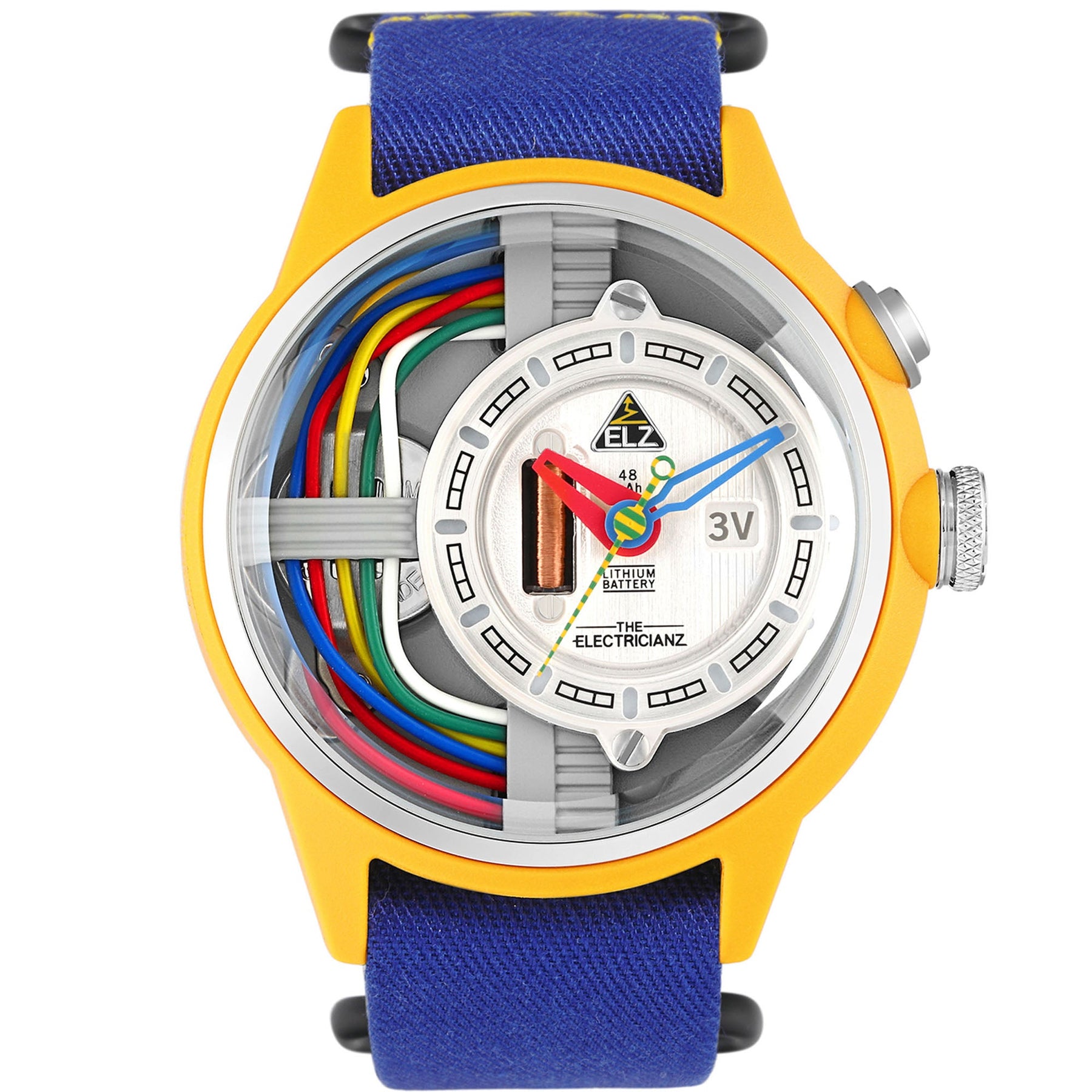 The Electricianz Cable Z 45mm Blue Nylon | Watches.com