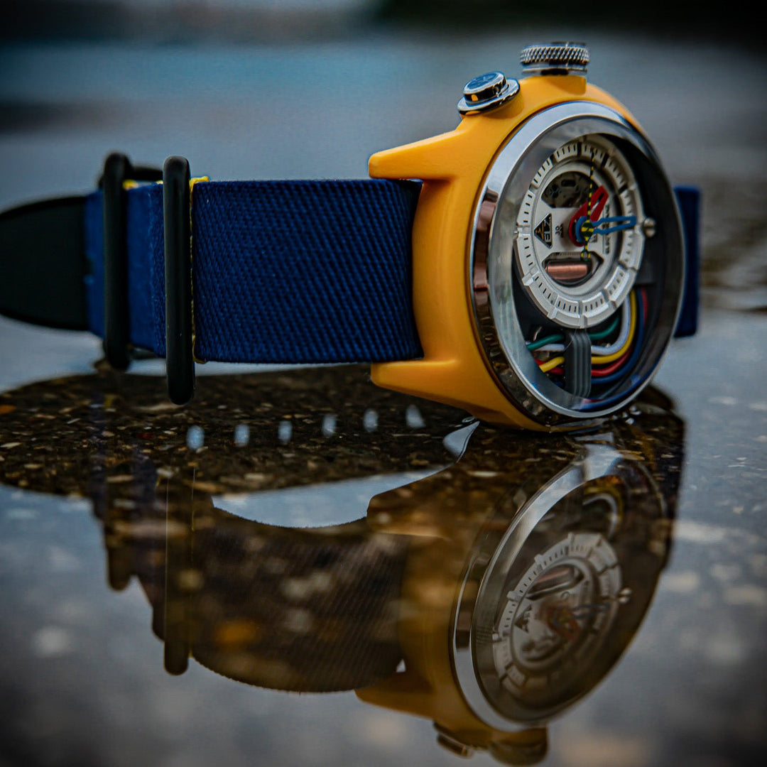 The Electricianz Cable Z 45mm Blue Nylon | Watches.com