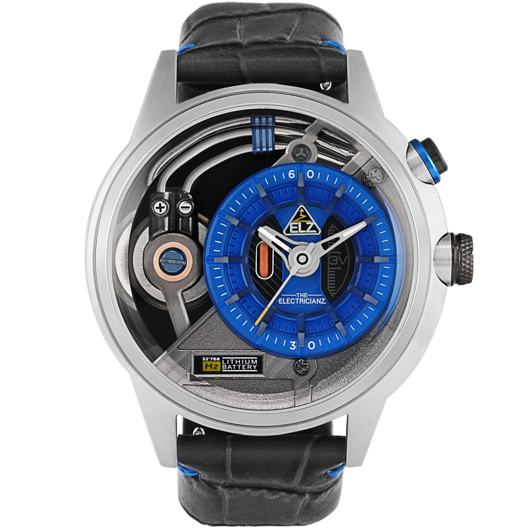 The Electricianz Stone Z Silver Black | Watches.com