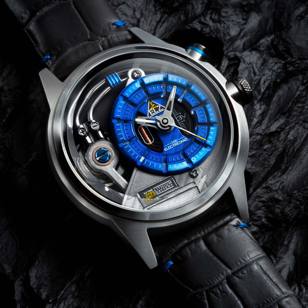 The Electricianz Stone Z Silver Black | Watches.com