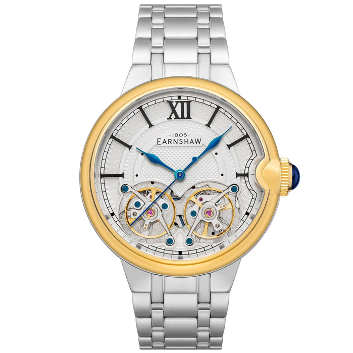Thomas Earnshaw Barallier Double Barrel Automatic Gold White angled shot picture