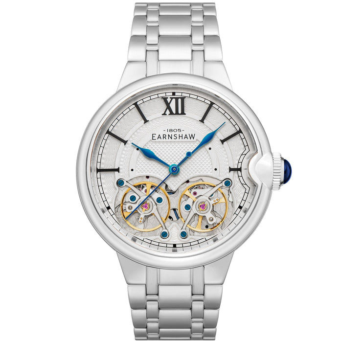 Thomas Earnshaw Barallier Double Barrel Automatic White angled shot picture