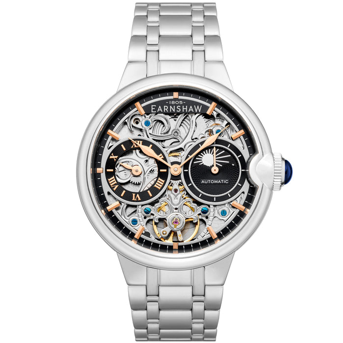 Thomas Earnshaw Barallier Skeleton Automatic Black angled shot picture